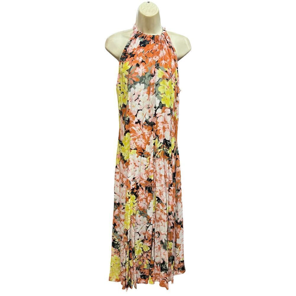 Dries Van Noten Floral Halter Top Maxi Dress NWT size 40/US 8